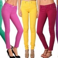 Цветные джинсы для подростков и молодежи